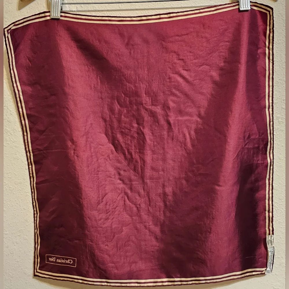 CHRISTIAN DIOR SILK SCARF